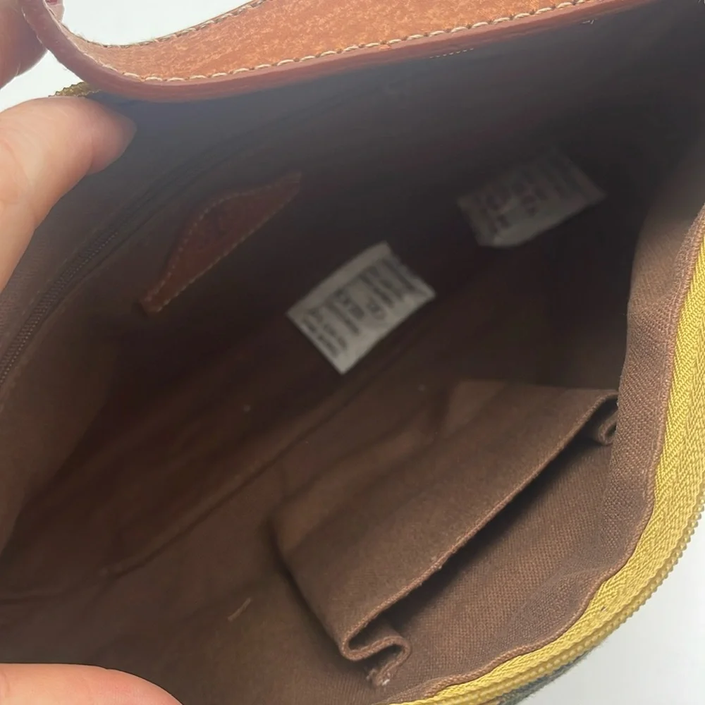 Tommy Bahama Tan & Brown Tropical Tapestry Hobo Bag